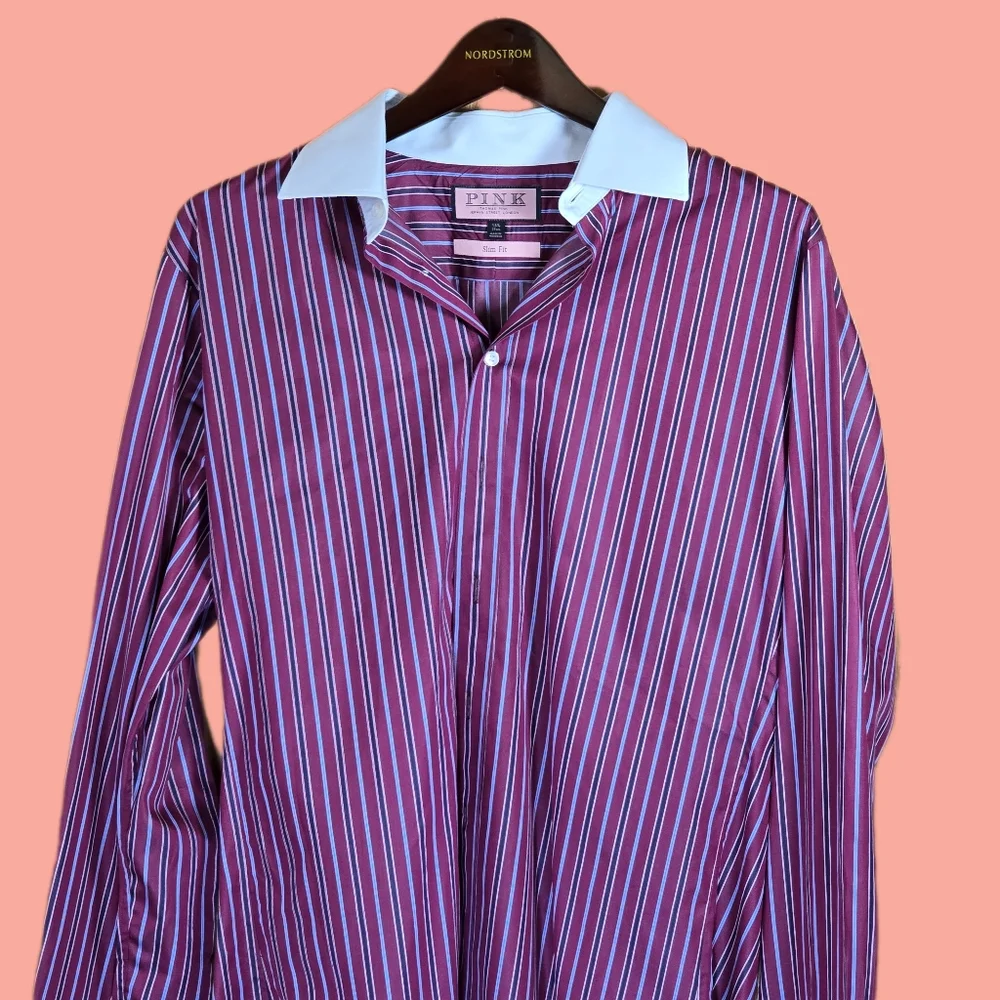 ✨️ Thomas Pink Formal | French Cuff | Formal Dress Shirt ✨️ - Picture 2 of 6